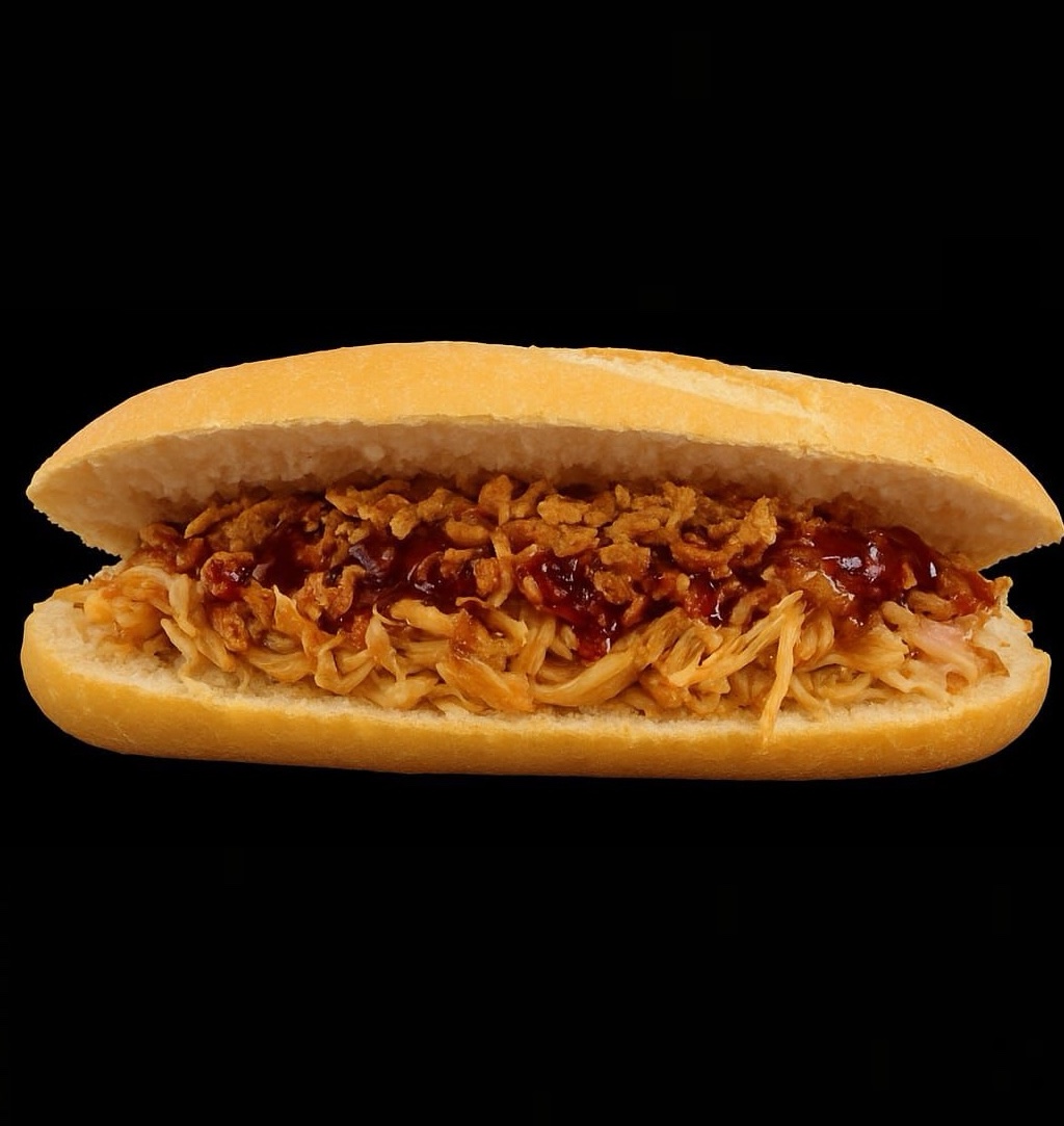 Broodje Pulled Chicken